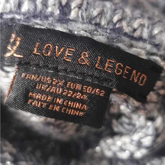 Women’s long knitted sweater - Picture 4 of 4